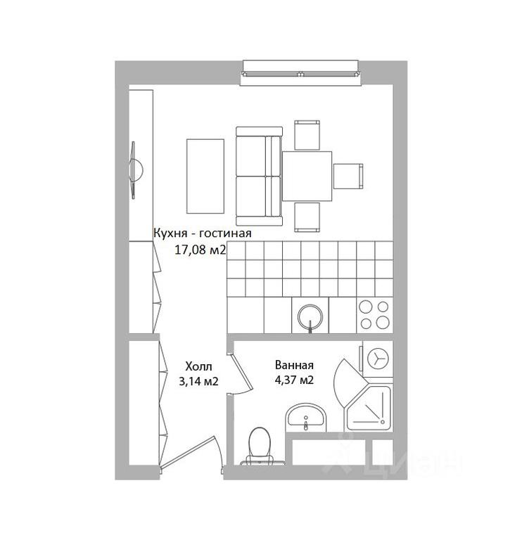 Apartment Sale, 24.6平方米 at po ul. Sukromka, Sukromka Street, Mytischi, Moscow Region, Russia #2 Apartment Sale, 24.6平方米 at po ul. Sukromka, Sukromka Street, Mytischi, Moscow Region, Russia #2