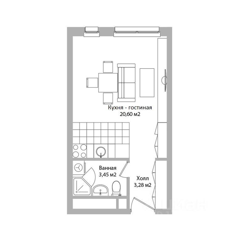Apartment Sale, 27.3 sq. m. at po ul. Sukromka, Sukromka Street, Mytischi, Moscow Region, Russia #1 Apartment Sale, 27.3 sq. m. at po ul. Sukromka, Sukromka Street, Mytischi, Moscow Region, Russia #1