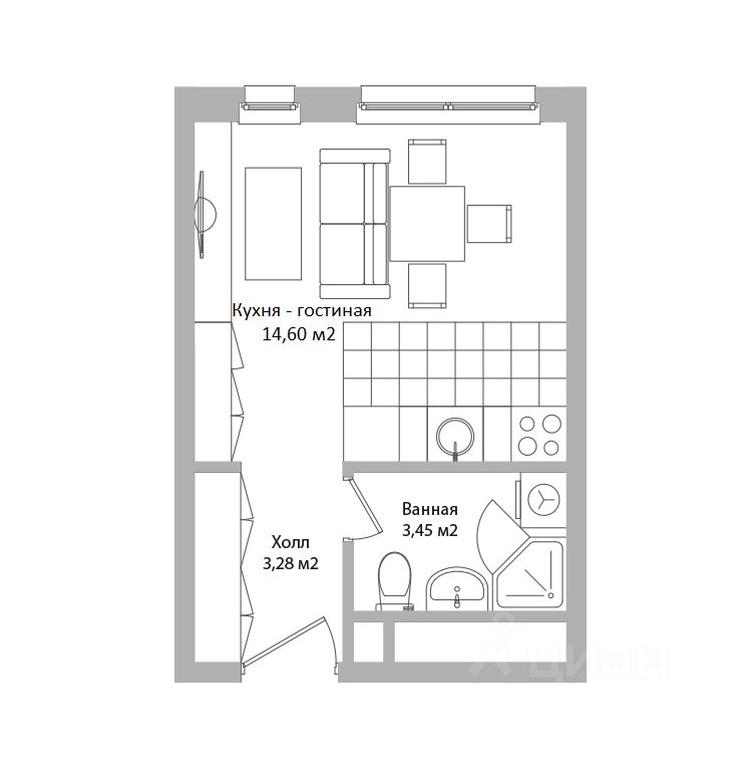 Apartment Sale, 21.3 sq. m. at po ul. Sukromka, Sukromka Street, Mytischi, Moscow Region, Russia #1 Apartment Sale, 21.3 sq. m. at po ul. Sukromka, Sukromka Street, Mytischi, Moscow Region, Russia #1