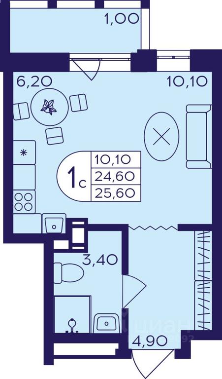 Apartment Sale, 25.6 sq. m. at Geroev, prospekt Geroyev, Zheleznodorozhny Microdistrict, Balashikha, Moscow Region, Russia #1 Apartment Sale, 25.6 sq. m. at Geroev, prospekt Geroyev, Zheleznodorozhny Microdistrict, Balashikha, Moscow Region, Russia #1