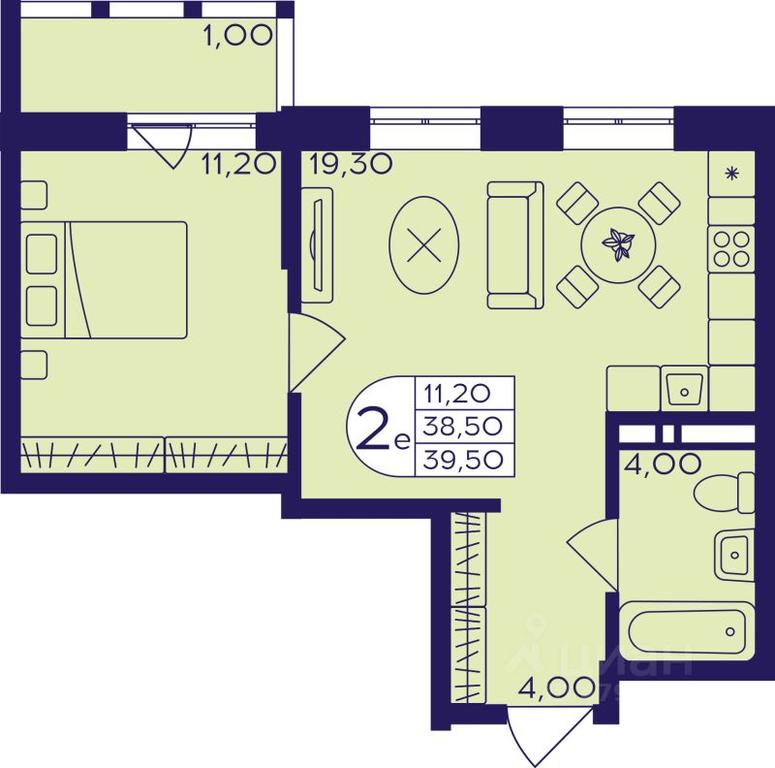 Продажа 1-комн. квартиры, 39,5 м² в ЖК «Героев», проспект Героев, микрорайон Железнодорожный, Балашиха, Московская область, Россия #1