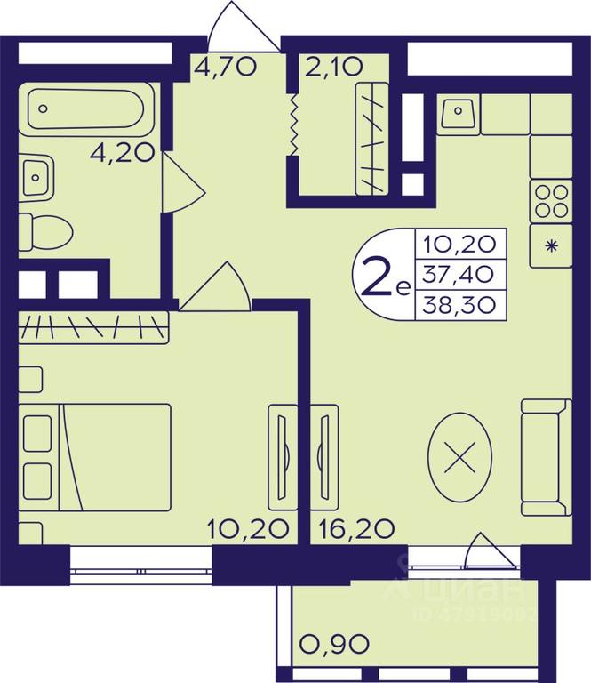 1-BD Apartment Sale, 38.3 sq. m. at Geroev, prospekt Geroyev, Zheleznodorozhny Microdistrict, Balashikha, Moscow Region, Russia #1 1-BD Apartment Sale, 38.3 sq. m. at Geroev, prospekt Geroyev, Zheleznodorozhny Microdistrict, Balashikha, Moscow Region, Russia #1