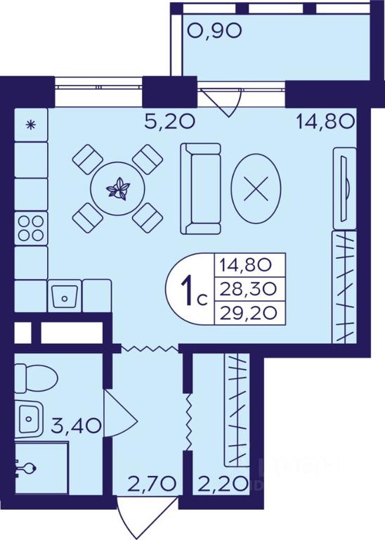 Apartment Sale, 29.2 sq. m. at Geroev, prospekt Geroyev, Zheleznodorozhny Microdistrict, Balashikha, Moscow Region, Russia #1 Apartment Sale, 29.2 sq. m. at Geroev, prospekt Geroyev, Zheleznodorozhny Microdistrict, Balashikha, Moscow Region, Russia #1