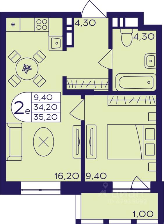 Продажа 1-комн. квартиры, 35,2 м² в ЖК «Героев», проспект Героев, микрорайон Железнодорожный, Балашиха, Московская область, Россия #1 Продажа 1-комн. квартиры, 35,2 м² в ЖК «Героев», проспект Героев, микрорайон Железнодорожный, Балашиха, Московская область, Россия #1