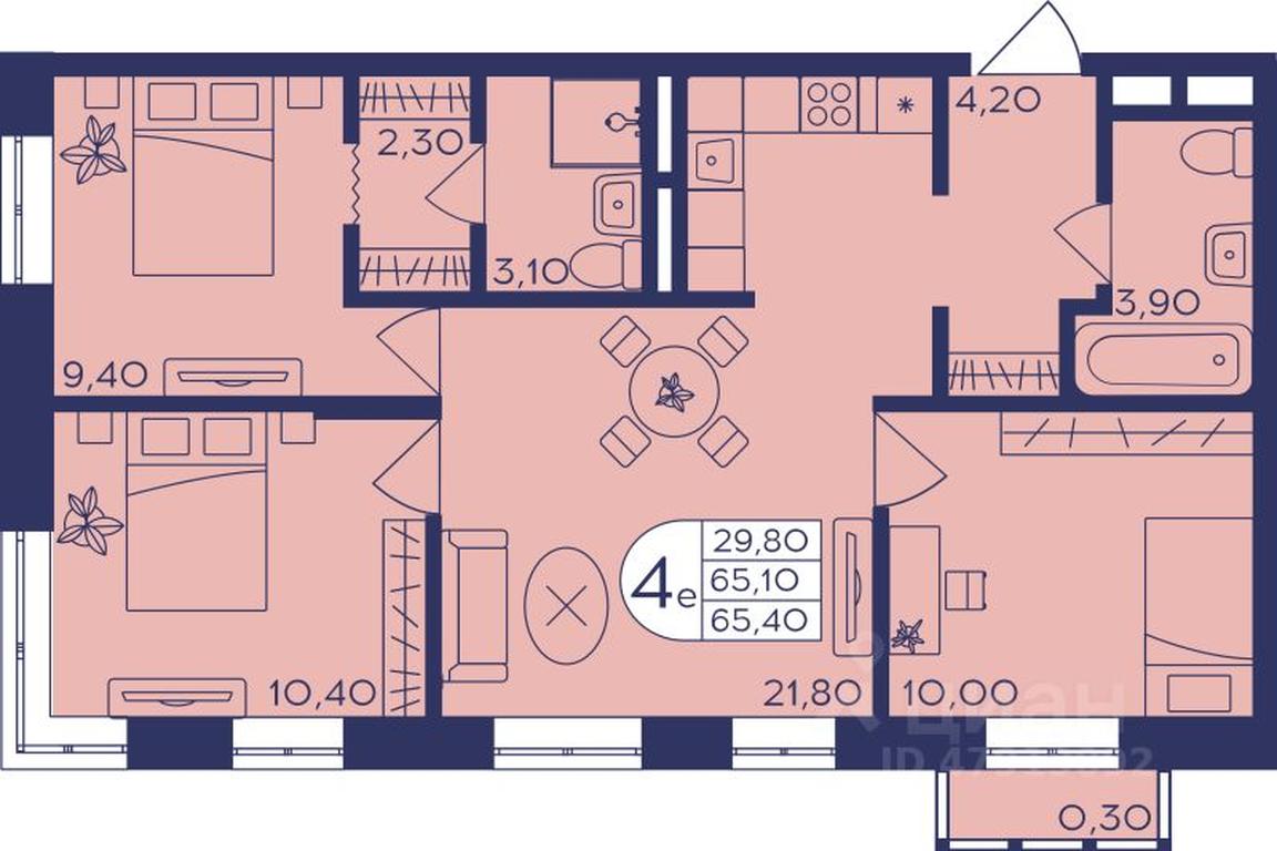 3-BD Apartment Sale, 65 sq. m. at Geroev, prospekt Geroyev, Zheleznodorozhny Microdistrict, Balashikha, Moscow Region, Russia #1 3-BD Apartment Sale, 65 sq. m. at Geroev, prospekt Geroyev, Zheleznodorozhny Microdistrict, Balashikha, Moscow Region, Russia #1