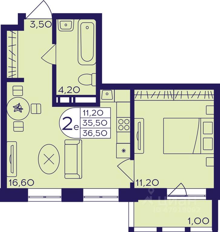 Продажа 1-комн. квартиры, 36,5 м² в ЖК «Героев», проспект Героев, микрорайон Железнодорожный, Балашиха, Московская область, Россия #1 Продажа 1-комн. квартиры, 36,5 м² в ЖК «Героев», проспект Героев, микрорайон Железнодорожный, Балашиха, Московская область, Россия #1