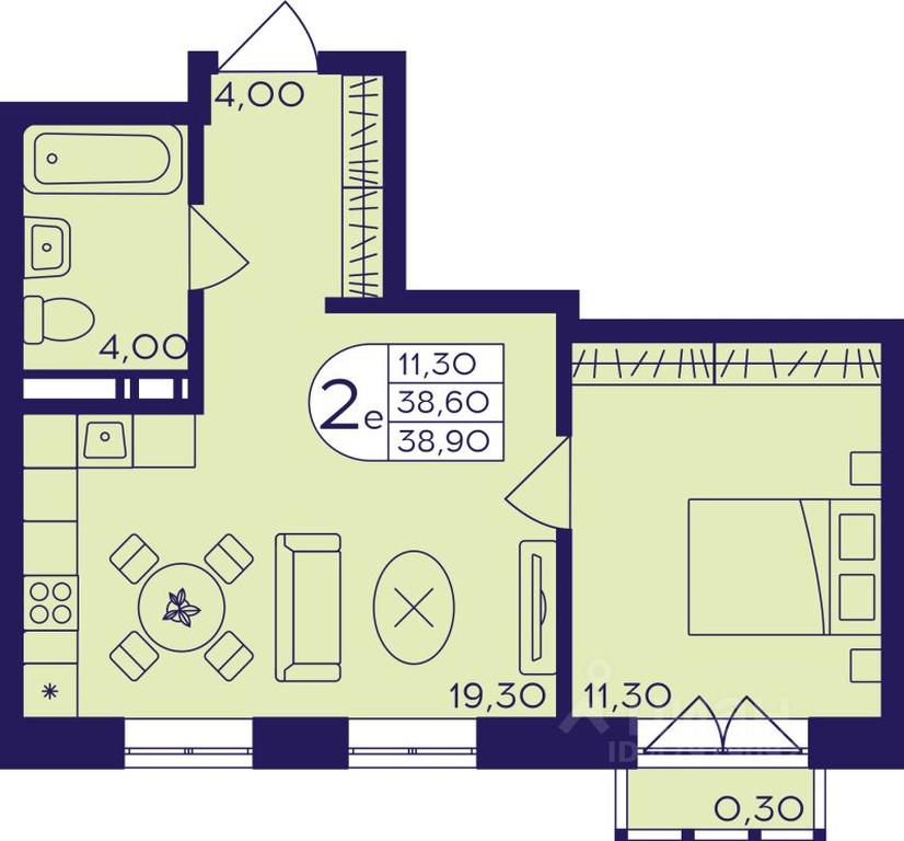 Продажа 1-комн. квартиры, 38,9 м² в ЖК «Героев», проспект Героев, микрорайон Железнодорожный, Балашиха, Московская область, Россия #1