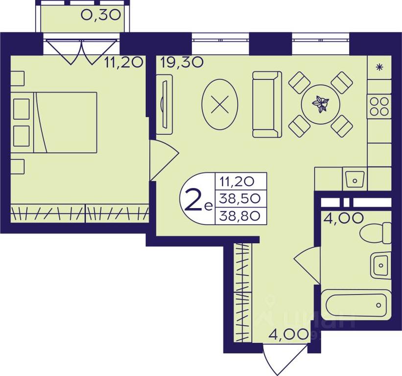 Продажа 1-комн. квартиры, 38,8 м² в ЖК «Героев», проспект Героев, микрорайон Железнодорожный, Балашиха, Московская область, Россия #1