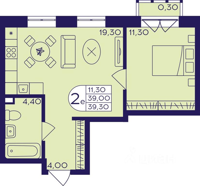 Продажа 1-комн. квартиры, 39,3 м² в ЖК «Героев», проспект Героев, микрорайон Железнодорожный, Балашиха, Московская область, Россия #1