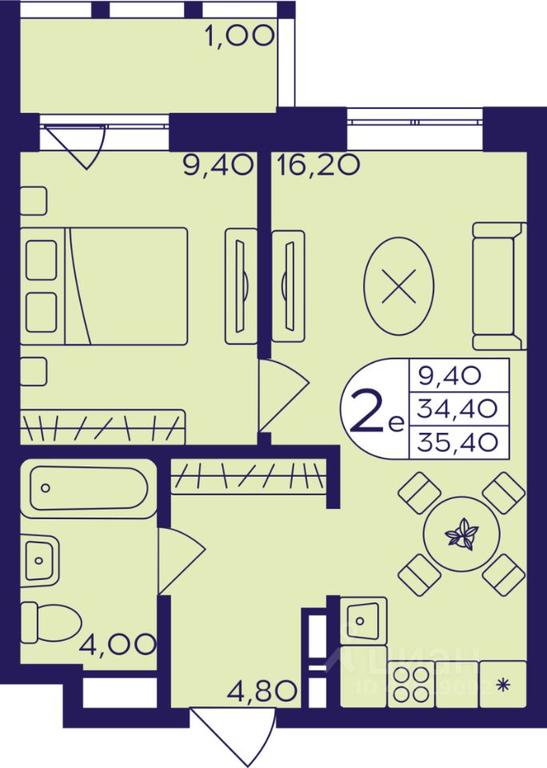 Продажа 1-комн. квартиры, 35,4 м² в ЖК «Героев», проспект Героев, микрорайон Железнодорожный, Балашиха, Московская область, Россия #1