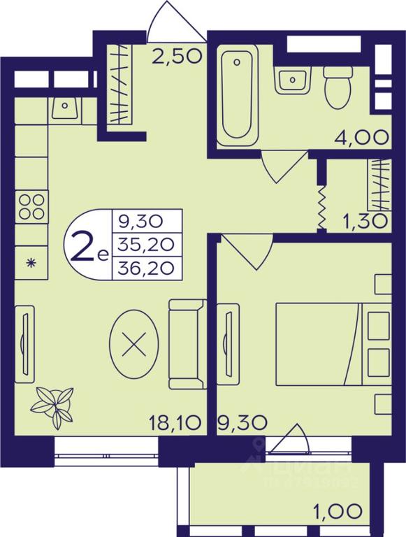 Продажа 1-комн. квартиры, 36,2 м² в ЖК «Героев», проспект Героев, микрорайон Железнодорожный, Балашиха, Московская область, Россия #1