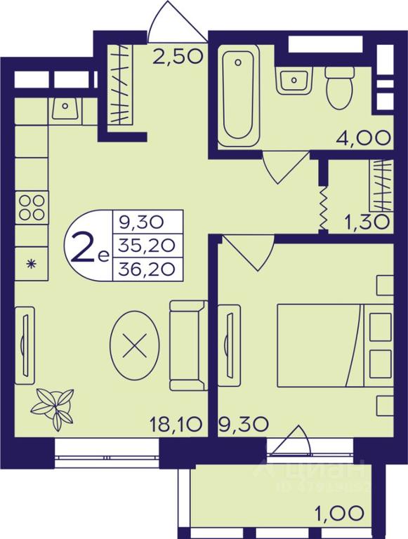 Продажа 1-комн. квартиры, 36,2 м² в ЖК «Героев», проспект Героев, микрорайон Железнодорожный, Балашиха, Московская область, Россия #1