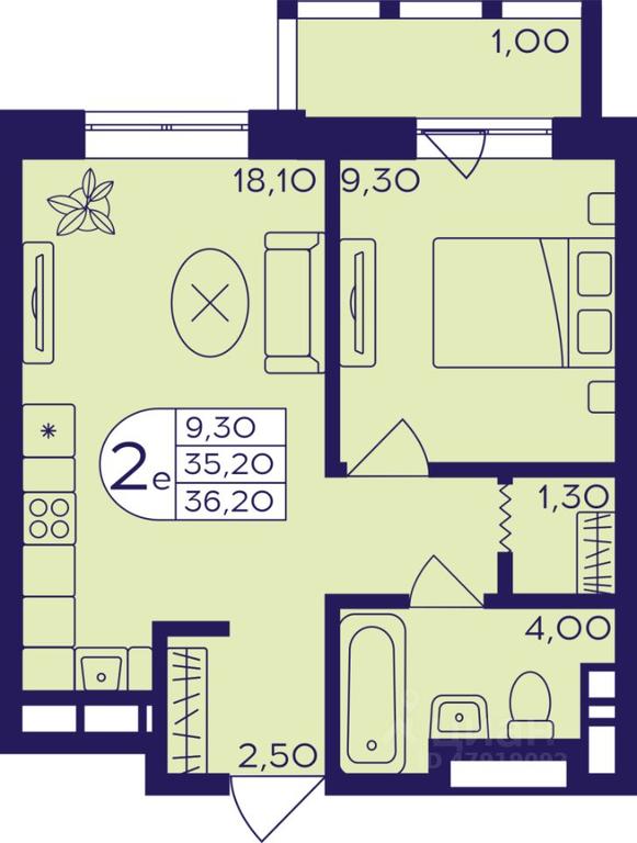 1-BD Apartment Sale, 36.2平方米 at Geroev, prospekt Geroyev, Zheleznodorozhny Microdistrict, Balashikha, Moscow Region, Russia #1 1-BD Apartment Sale, 36.2平方米 at Geroev, prospekt Geroyev, Zheleznodorozhny Microdistrict, Balashikha, Moscow Region, Russia #1