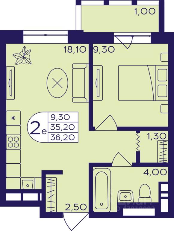 1-BD Apartment Sale, 36.2平方米 at Geroev, prospekt Geroyev, Zheleznodorozhny Microdistrict, Balashikha, Moscow Region, Russia #1 1-BD Apartment Sale, 36.2平方米 at Geroev, prospekt Geroyev, Zheleznodorozhny Microdistrict, Balashikha, Moscow Region, Russia #1