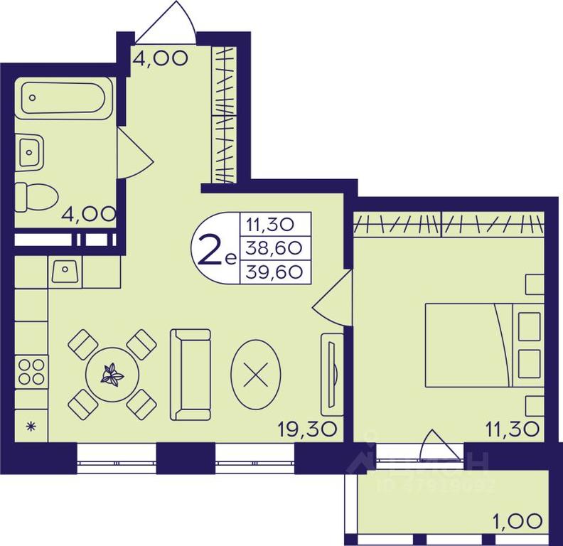 1-BD Apartment Sale, 39.6平方米 at Geroev, prospekt Geroyev, Zheleznodorozhny Microdistrict, Balashikha, Moscow Region, Russia #1 1-BD Apartment Sale, 39.6平方米 at Geroev, prospekt Geroyev, Zheleznodorozhny Microdistrict, Balashikha, Moscow Region, Russia #1