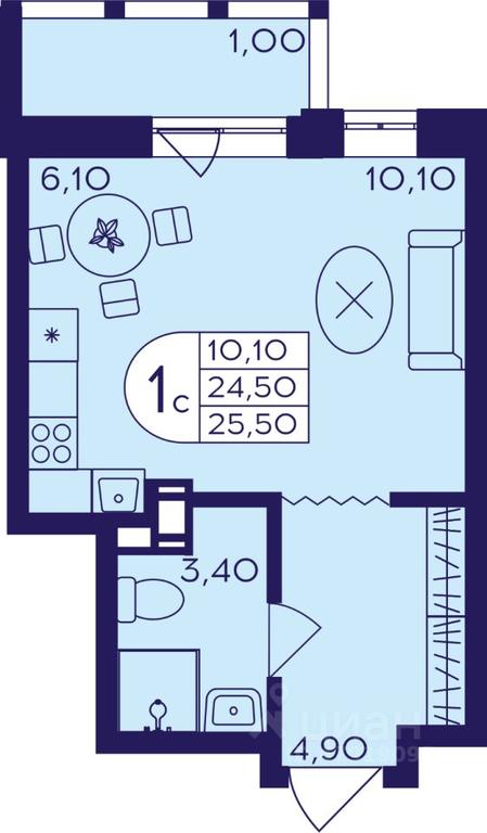 Apartment Sale, 25.5 sq. m. at Geroev, prospekt Geroyev, Zheleznodorozhny Microdistrict, Balashikha, Moscow Region, Russia #1 Apartment Sale, 25.5 sq. m. at Geroev, prospekt Geroyev, Zheleznodorozhny Microdistrict, Balashikha, Moscow Region, Russia #1