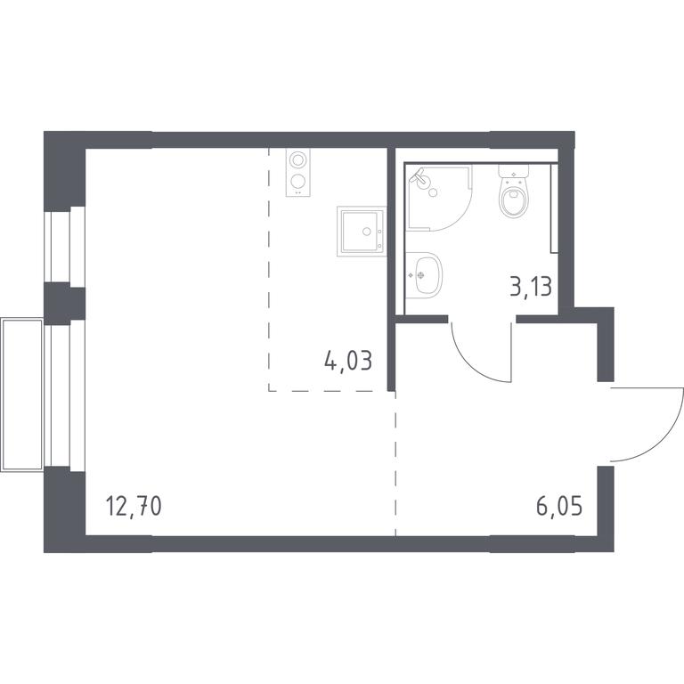 Apartment Sale, 25.91 sq. m. at Novoe Vnukovo, kvartal № 38, Kokoshkino Settlement, Moscow, Russia #1 Apartment Sale, 25.91 sq. m. at Novoe Vnukovo, kvartal № 38, Kokoshkino Settlement, Moscow, Russia #1