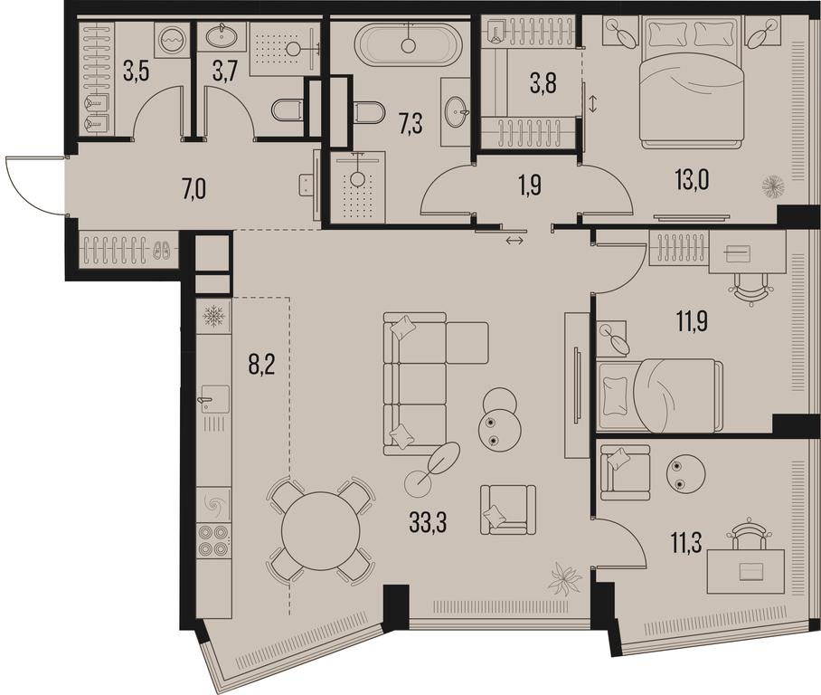 3-BD Apartment Sale, 105平方米 at High Life, Letnikovskaya Street, 11/10с1, Moscow, Russia #1 3-BD Apartment Sale, 105平方米 at High Life, Letnikovskaya Street, 11/10с1, Moscow, Russia #1