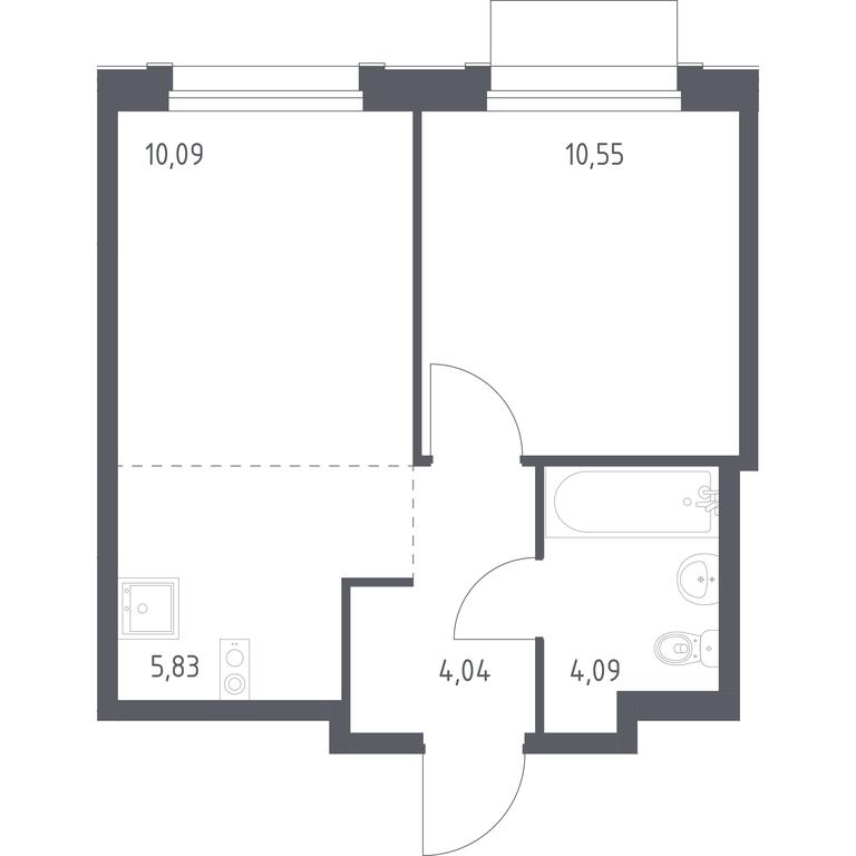 Apartment Sale, 34.6平方米 at Novoe Vnukovo, kvartal № 38, Kokoshkino Settlement, Moscow, Russia #1 Apartment Sale, 34.6平方米 at Novoe Vnukovo, kvartal № 38, Kokoshkino Settlement, Moscow, Russia #1