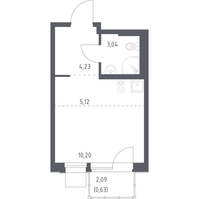 Apartment Sale, 23.22 sq. m. at Novoe Vnukovo, kvartal № 38, Kokoshkino Settlement, Moscow, Russia #1 Apartment Sale, 23.22 sq. m. at Novoe Vnukovo, kvartal № 38, Kokoshkino Settlement, Moscow, Russia #1