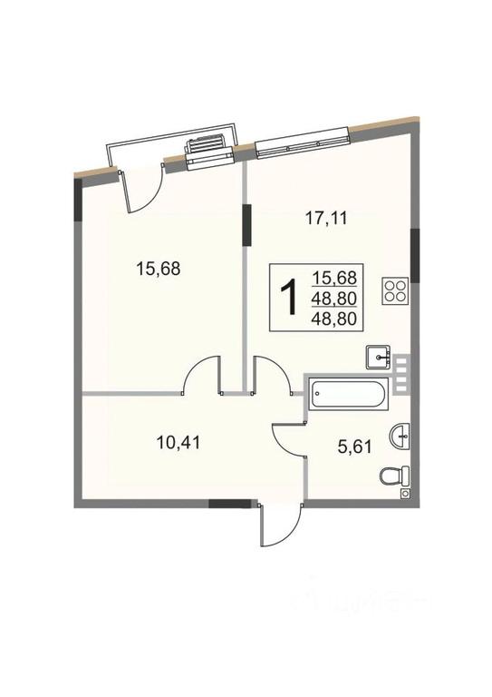 Apartment Sale, 48.6 sq. m. at Elyon, zhiloy kompleks Elyon, derevnya Kryukovo, Odintsovskiy Urban District, Moscow Region, Russia #1 Apartment Sale, 48.6 sq. m. at Elyon, zhiloy kompleks Elyon, derevnya Kryukovo, Odintsovskiy Urban District, Moscow Region, Russia #1