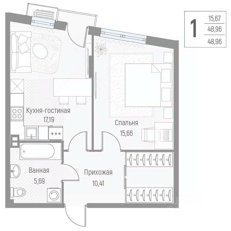 Apartment Sale, 49 sq. m. at Elyon, zhiloy kompleks Elyon, derevnya Kryukovo, Odintsovskiy Urban District, Moscow Region, Russia #2 Apartment Sale, 49 sq. m. at Elyon, zhiloy kompleks Elyon, derevnya Kryukovo, Odintsovskiy Urban District, Moscow Region, Russia #2