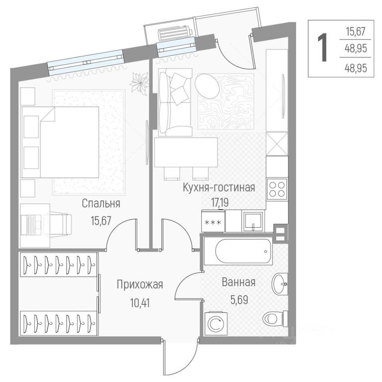 Apartment Sale, 48.8 sq. m. at Elyon, zhiloy kompleks Elyon, derevnya Kryukovo, Odintsovskiy Urban District, Moscow Region, Russia #2 Apartment Sale, 48.8 sq. m. at Elyon, zhiloy kompleks Elyon, derevnya Kryukovo, Odintsovskiy Urban District, Moscow Region, Russia #2