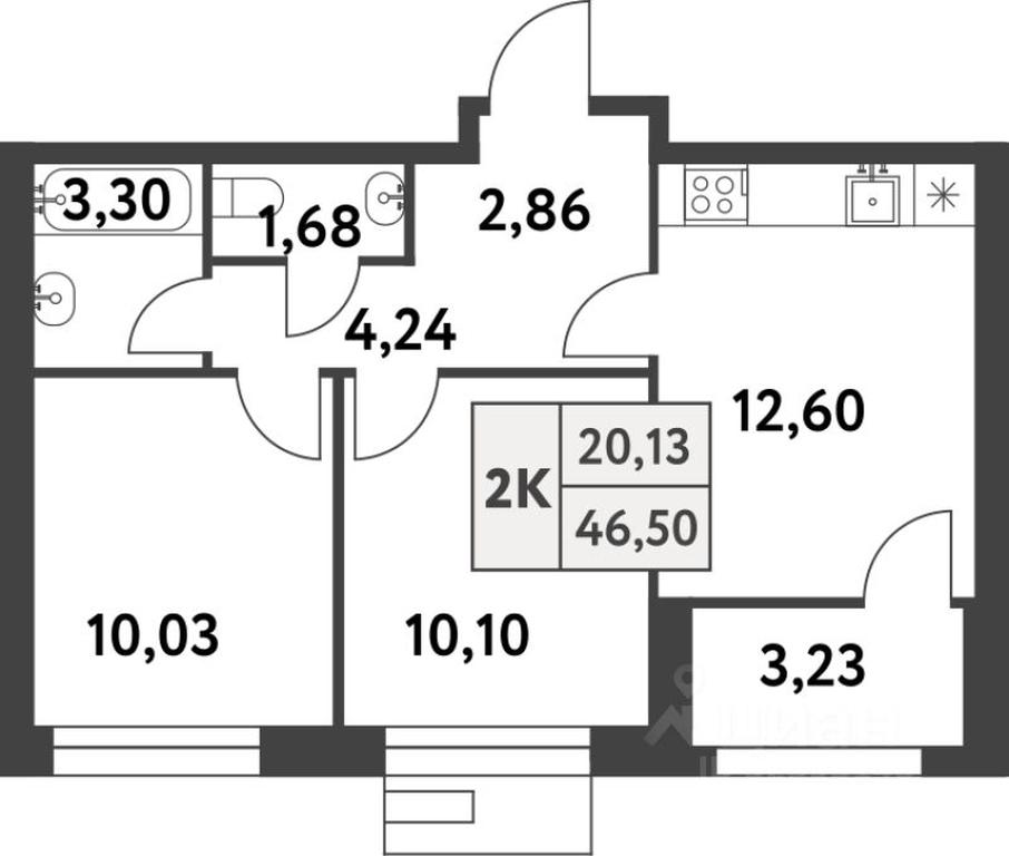1-BD Apartment Sale, 46.7 sq. m. at Smart Garden (Smart Garden), 5-ya ulitsa Lesnyye Polyany, posyolok Gazoprovod, Kommunarka District, Novomoskovskiy Administrative Okrug, Moscow, Russia #1 1-BD Apartment Sale, 46.7 sq. m. at Smart Garden (Smart Garden), 5-ya ulitsa Lesnyye Polyany, posyolok Gazoprovod, Kommunarka District, Novomoskovskiy Administrative Okrug, Moscow, Russia #1