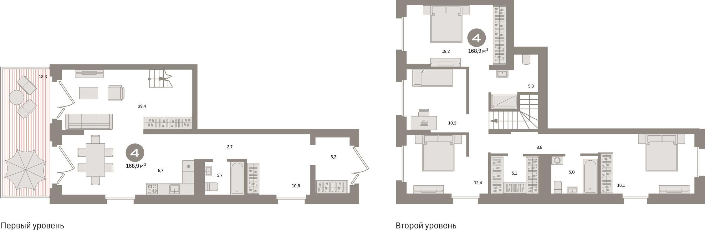 4-BD Apartment Sale, 168.9平方米 at Kvartal Metronom, Tagilskaya Street, Moscow, Russia #1