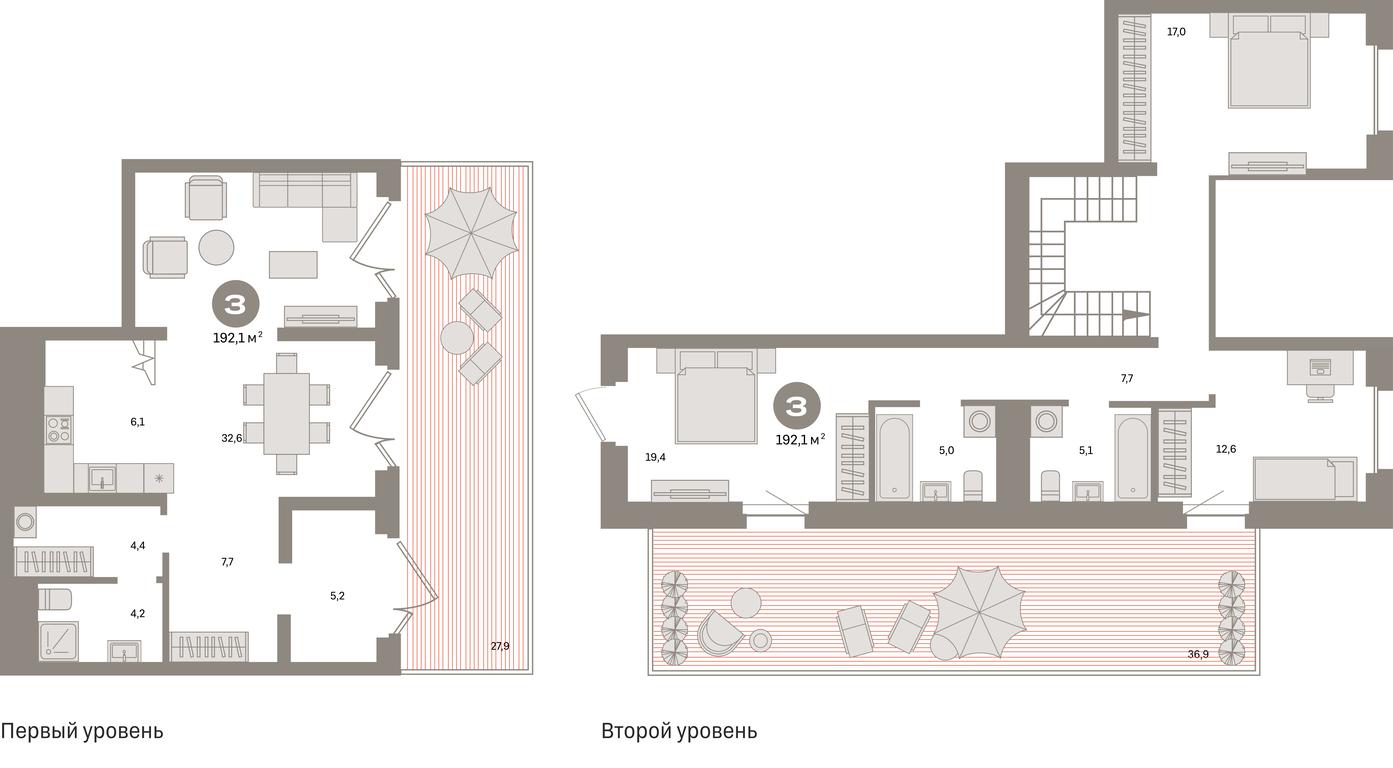 3-BD Apartment Sale, 192.1 sq. m. at Kvartal Metronom, Tagilskaya Street, Moscow, Russia #1