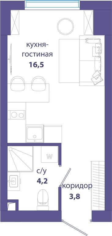 Apartment Sale, 24.5平方米 at Sobytie, Lobachevskogo Street, 124к3, Moscow, Russia #1 Apartment Sale, 24.5平方米 at Sobytie, Lobachevskogo Street, 124к3, Moscow, Russia #1