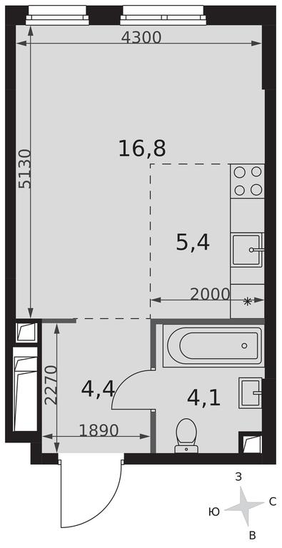 Apartment Sale, 30.7平方米 at Sydney City, Shenogina Street, 2, Moscow, Russia #2 Apartment Sale, 30.7平方米 at Sydney City, Shenogina Street, 2, Moscow, Russia #2