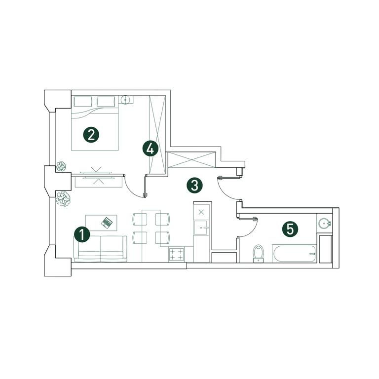 1-BD Apartment Sale, 41.7 sq. m. at Very, Botanicheskaya Street, 29, Moscow, Russia #1 1-BD Apartment Sale, 41.7 sq. m. at Very, Botanicheskaya Street, 29, Moscow, Russia #1