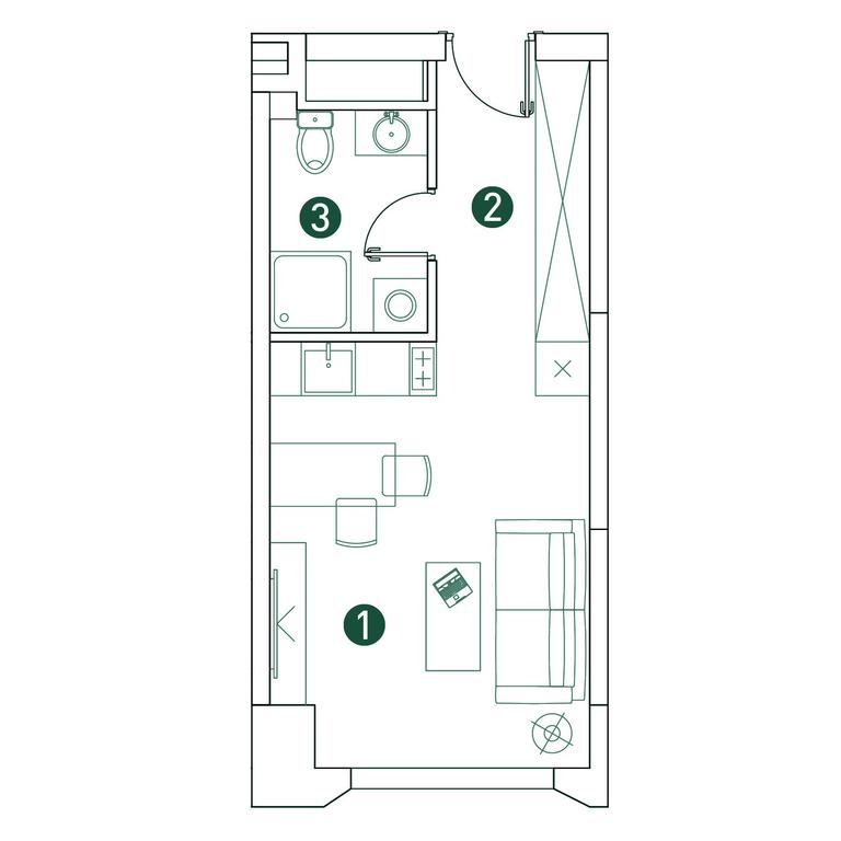 Apartment Sale, 26.2 sq. m. at Very, Botanicheskaya Street, 29, Moscow, Russia #2 Apartment Sale, 26.2 sq. m. at Very, Botanicheskaya Street, 29, Moscow, Russia #2