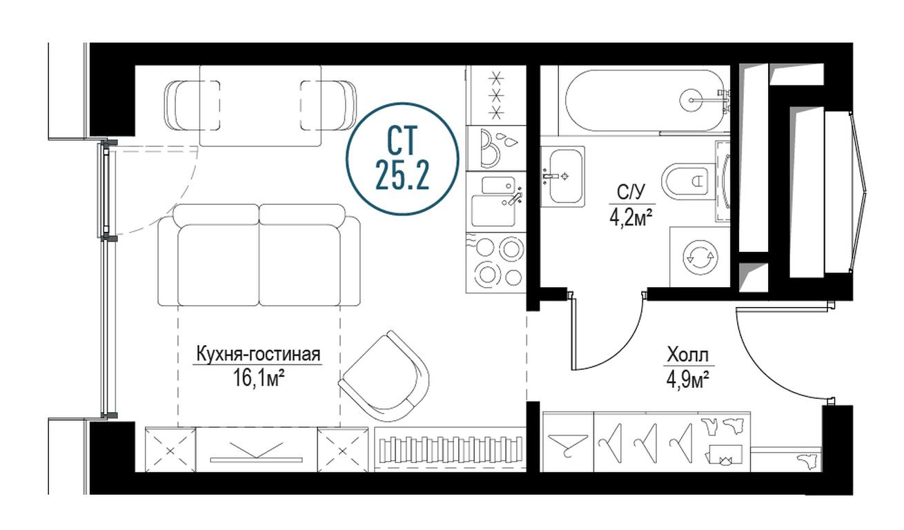 Apartment Sale, 24.8平方米 at Metropoliya, Volgogradsky Avenue, 32/3к1, Moscow, Russia #1 Apartment Sale, 24.8平方米 at Metropoliya, Volgogradsky Avenue, 32/3к1, Moscow, Russia #1
