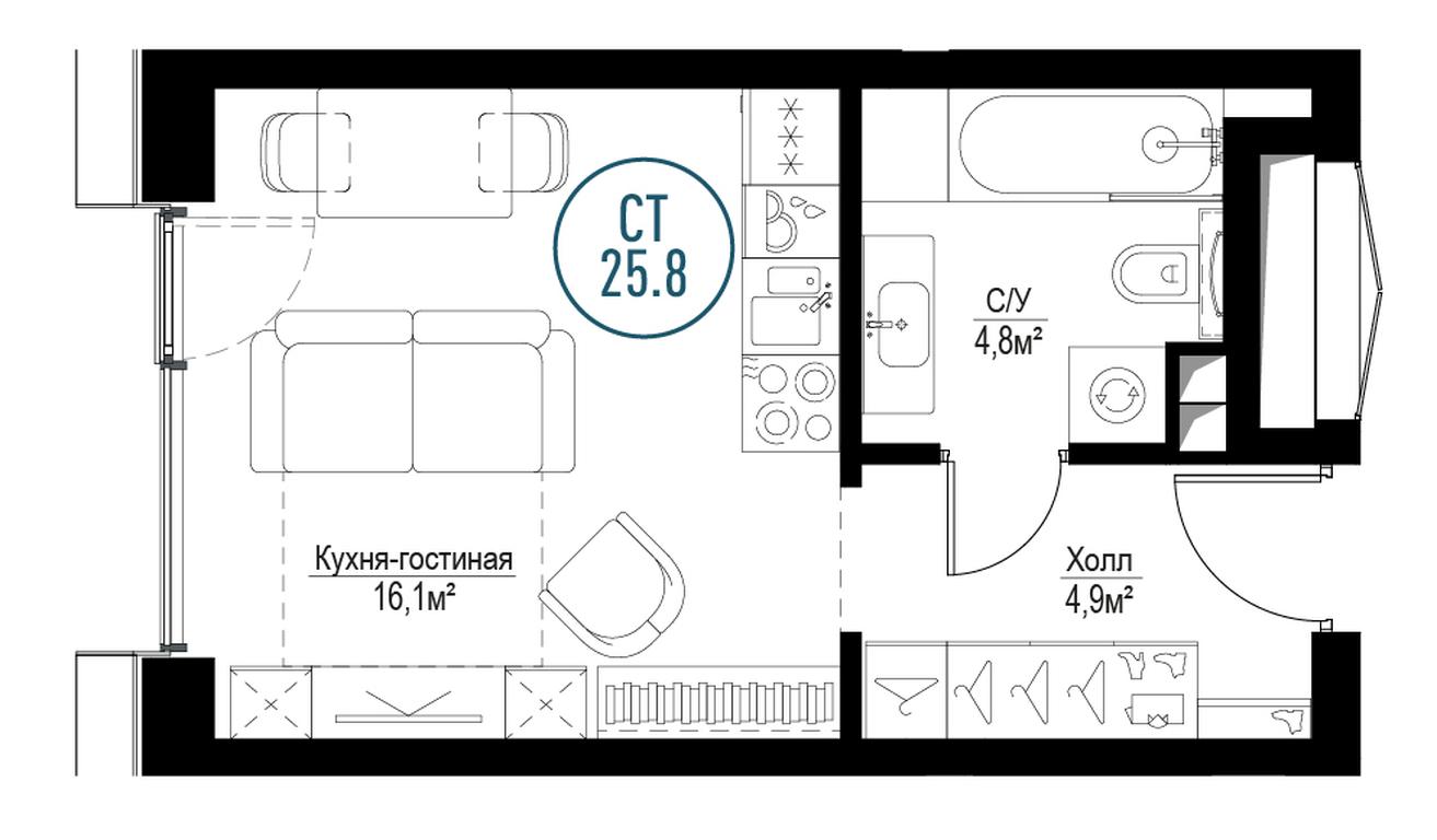 Apartment Sale, 25.7 sq. m. at Metropoliya, Volgogradsky Avenue, 32/3к1, Moscow, Russia #1 Apartment Sale, 25.7 sq. m. at Metropoliya, Volgogradsky Avenue, 32/3к1, Moscow, Russia #1