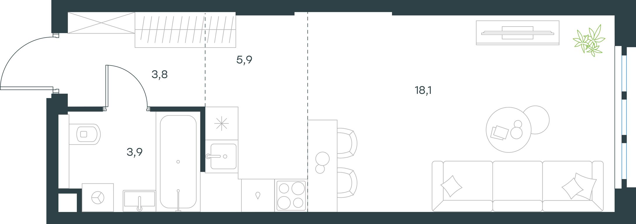 Apartment Sale, 31.7 sq. m. at Level Yzhnoportovaya, Yuzhnoportovaya Street, 28Ас17, Moscow, Russia #1 Apartment Sale, 31.7 sq. m. at Level Yzhnoportovaya, Yuzhnoportovaya Street, 28Ас17, Moscow, Russia #1