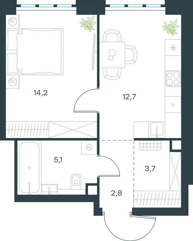 Apartment Sale, 38.5 sq. m. at Level Yzhnoportovaya, Yuzhnoportovaya Street, 28Ас17, Moscow, Russia #1 Apartment Sale, 38.5 sq. m. at Level Yzhnoportovaya, Yuzhnoportovaya Street, 28Ас17, Moscow, Russia #1