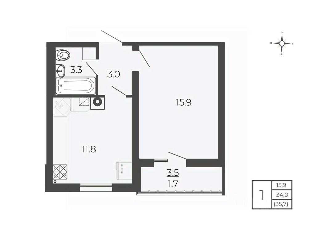 Apartment Sale, 35.7 sq. m. at Novy Blagodar, 2-y Shakhovskoy proyezd, Volokolamsk, Moscow Region, Russia #1 Apartment Sale, 35.7 sq. m. at Novy Blagodar, 2-y Shakhovskoy proyezd, Volokolamsk, Moscow Region, Russia #1