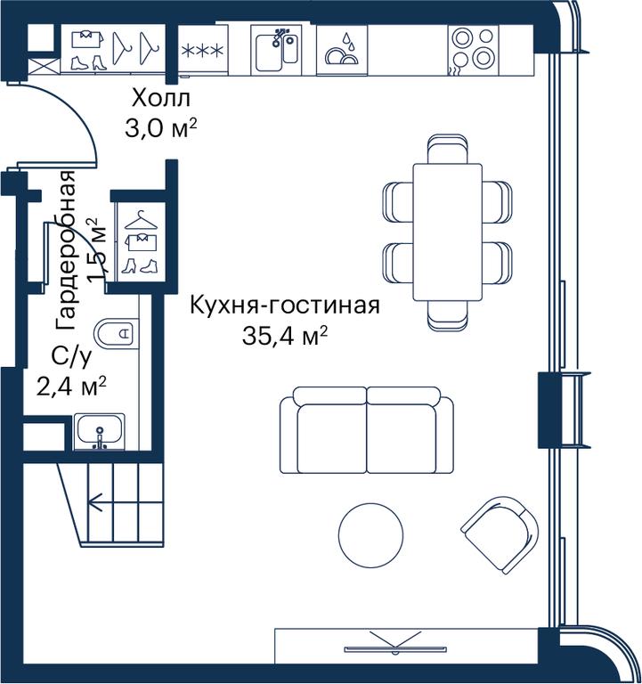 2-BD Apartment Sale, 77.45 sq. m. at City Bay, Volokolamskoye Highway, 95с3, Moscow, Russia #1 2-BD Apartment Sale, 77.45 sq. m. at City Bay, Volokolamskoye Highway, 95с3, Moscow, Russia #1