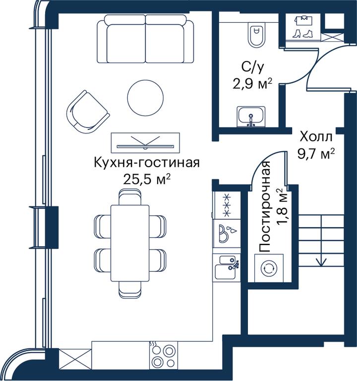 2-BD Apartment Sale, 75.19 sq. m. at City Bay, Volokolamskoye Highway, 95с3, Moscow, Russia #1