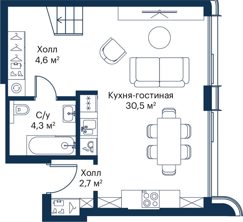 2-BD Apartment Sale, 77.57 sq. m. at City Bay, Volokolamskoye Highway, 95с3, Moscow, Russia #1 2-BD Apartment Sale, 77.57 sq. m. at City Bay, Volokolamskoye Highway, 95с3, Moscow, Russia #1