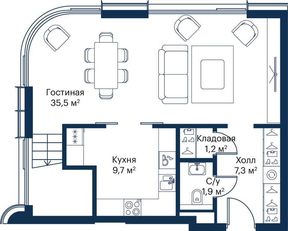 3-BD Apartment Sale, 105.7 sq. m. at City Bay, Volokolamskoye Highway, 95с3, Moscow, Russia #1 3-BD Apartment Sale, 105.7 sq. m. at City Bay, Volokolamskoye Highway, 95с3, Moscow, Russia #1