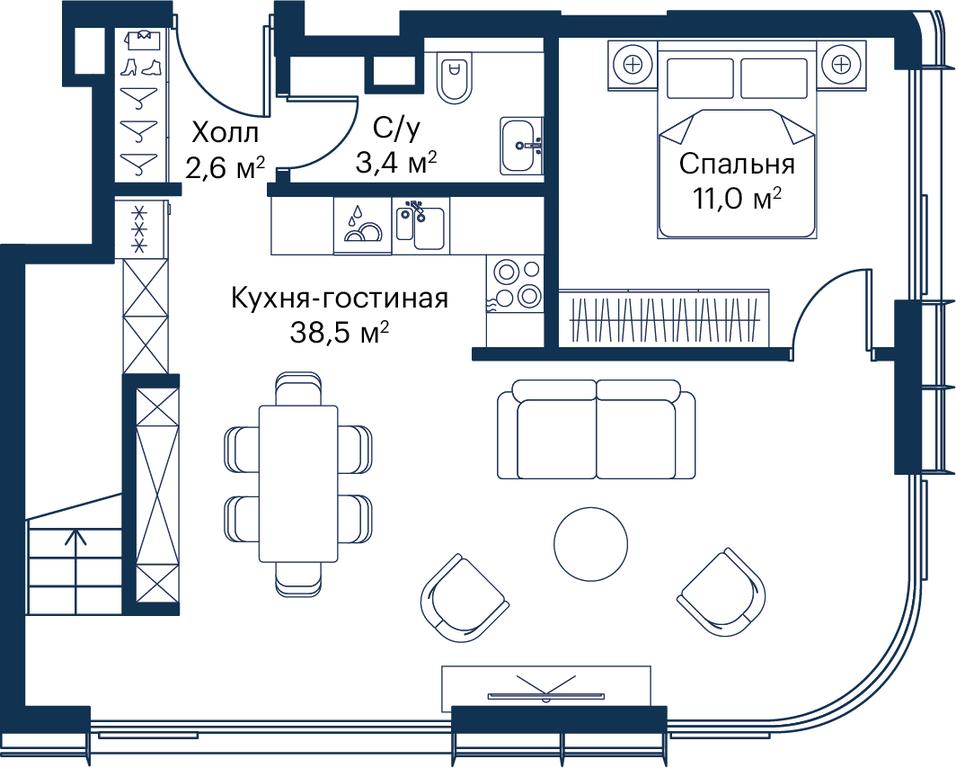 4-BD Apartment Sale, 105.42 sq. m. at City Bay, Volokolamskoye Highway, 95с3, Moscow, Russia #1 4-BD Apartment Sale, 105.42 sq. m. at City Bay, Volokolamskoye Highway, 95с3, Moscow, Russia #1