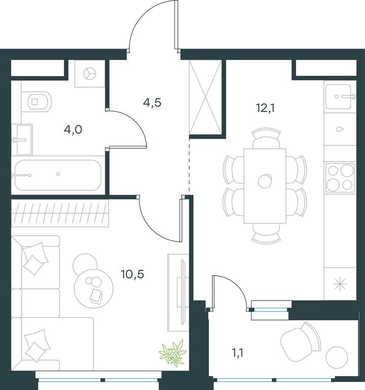 Apartment Sale, 32.2 sq. m. at Gorod V lesu, Gorod V Lesu Residential Complex, Village of Otradnoye, Krasnogorsk Urban District, Moscow Region, Russia #2 Apartment Sale, 32.2 sq. m. at Gorod V lesu, Gorod V Lesu Residential Complex, Village of Otradnoye, Krasnogorsk Urban District, Moscow Region, Russia #2