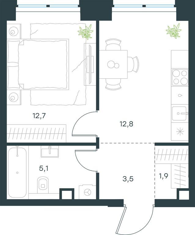 Apartment Sale, 36 sq. m. at Level Zvenigorodskaya, 3rd Silikatny Drive, 6к1, Moscow, Russia #1 Apartment Sale, 36 sq. m. at Level Zvenigorodskaya, 3rd Silikatny Drive, 6к1, Moscow, Russia #1