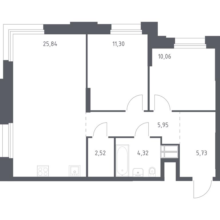 Продажа 1-комн. квартиры, 65,72 м² в ЖК «Тропарево Парк», Киевское шоссе, 21-й километр, 3с4, поселение Мосрентген, Москва, Россия #1 Продажа 1-комн. квартиры, 65,72 м² в ЖК «Тропарево Парк», Киевское шоссе, 21-й километр, 3с4, поселение Мосрентген, Москва, Россия #1