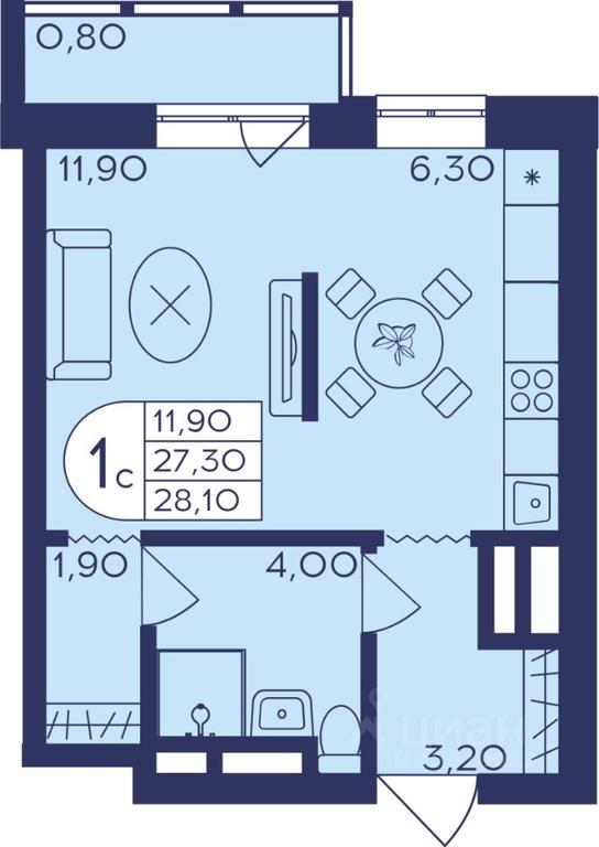 Apartment Sale, 28平方米 at Geroev, prospekt Geroyev, Zheleznodorozhny Microdistrict, Balashikha, Moscow Region, Russia #1 Apartment Sale, 28平方米 at Geroev, prospekt Geroyev, Zheleznodorozhny Microdistrict, Balashikha, Moscow Region, Russia #1
