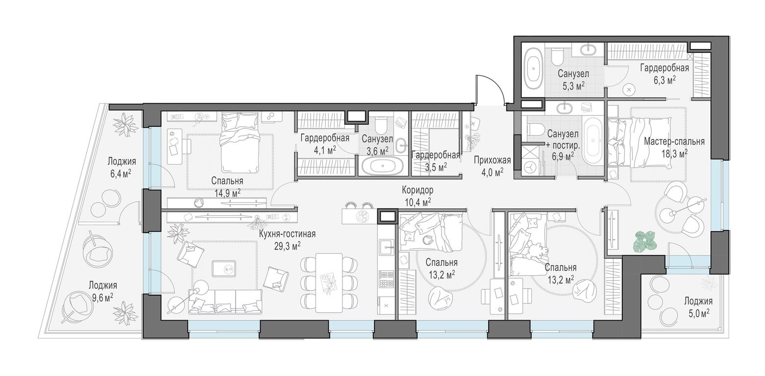 Продажа 3-комн. квартиры, 144,4 м² в ЖК «Форивер (Foriver)», Симоновская набережная, 3к1, Москва, Россия #1 Продажа 3-комн. квартиры, 144,4 м² в ЖК «Форивер (Foriver)», Симоновская набережная, 3к1, Москва, Россия #1