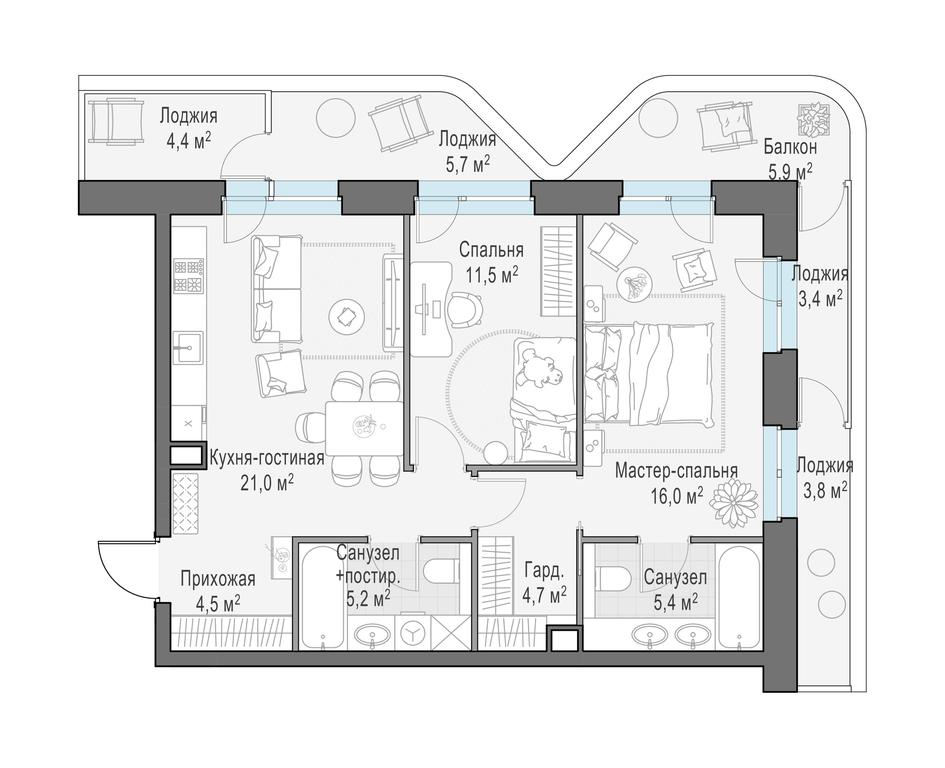 Продажа 1-комн. квартиры, 79,2 м² в ЖК «Форивер (Foriver)», Симоновская набережная, 3к1, Москва, Россия #1 Продажа 1-комн. квартиры, 79,2 м² в ЖК «Форивер (Foriver)», Симоновская набережная, 3к1, Москва, Россия #1
